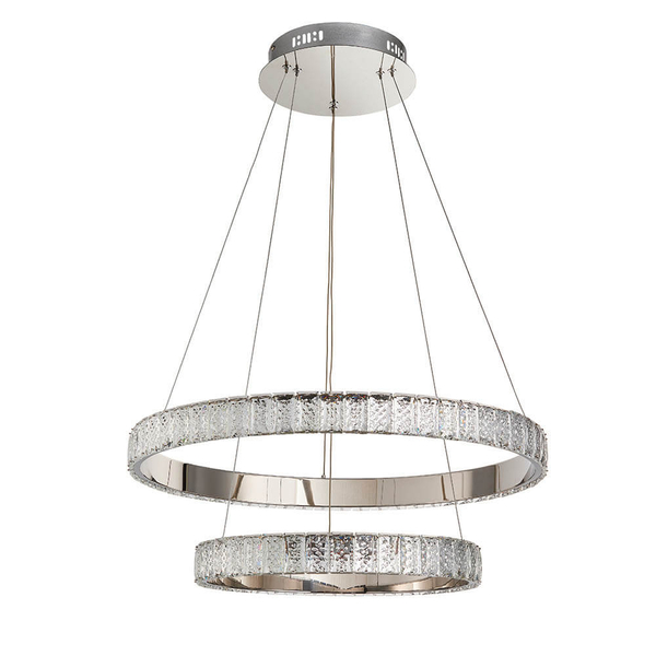 Pierścieniowa lampa zwis Celeste 78701 LED 22,5W 4000K chrom przezroczysty