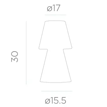 Lampka stołowa balkonowa Lola LUMLL030WLNW LED 0,5W 6000K IP54 biała