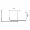 Minimalistyczna lampa wisząca Malawi LP-1015/2P LED 20W CCT czarne