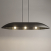 Nowoczesna lampa wisząca Gondola L 40642 Sigma do salonu czarna srebrna