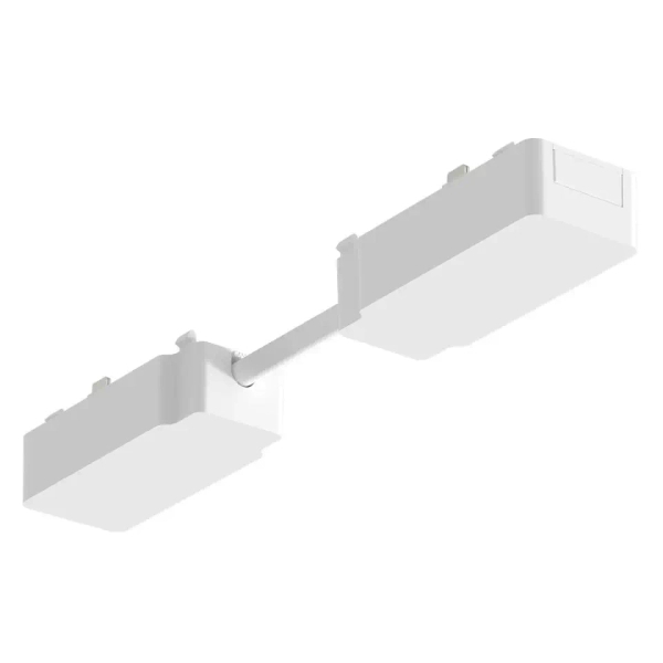 Szynowy łącznik magnetyczny podwójny Slim Magnetic ML2224 biały