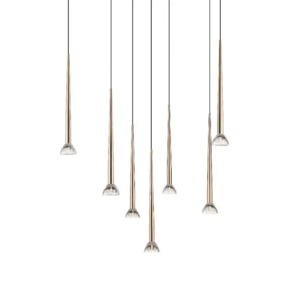 Nowoczesna zwisająca lampa BOSTON 0603-07C-SDB1 LED 1,5W czarny złoty