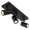 Lampa sufitowa regulowana AMIGO 53910/03/30 z reflektorkami czarny