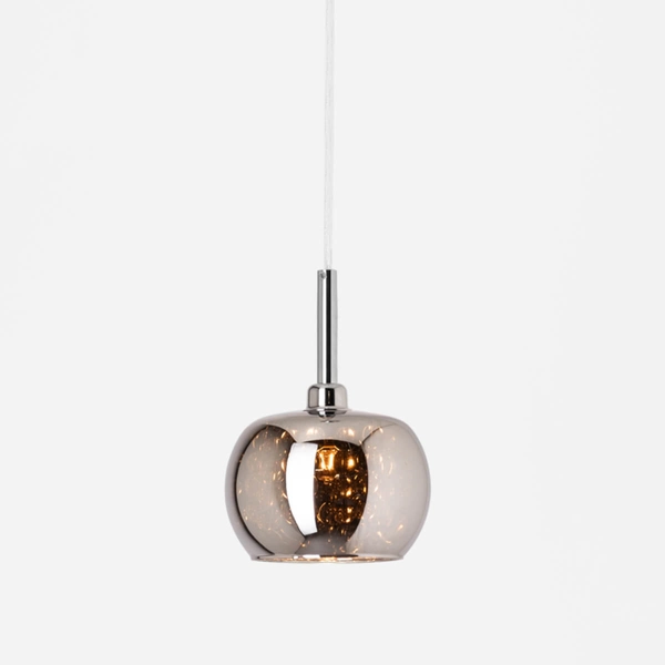 Szklana lampa wisząca z kryształami CRYSTAL P0076-01A-F4FZ glamour chrom