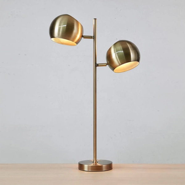 Kulista lampka stołowa Edgar 108692 Markslojd metalowa złoty