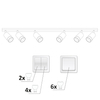 Lampa przysufitowa tubki PARIS 322364 regulowana czarny
