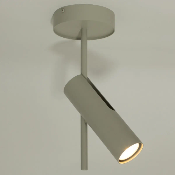 Sufitowa lampa z regulacją Leda 1 41143 metalowa szara beżowa