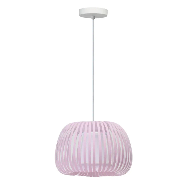 Sypialniana lampa wisząca AGORA AZ6645 ażurowa różowa