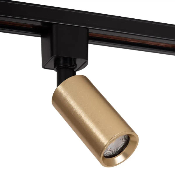 Szynowa lampa jednofazowa nasufitowa RITMO 09960/01/02 regulowana czarna złota