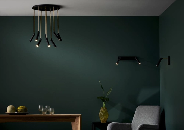 Salonowe tuby metalowe LARS 11085805 LED 32W kierunkowy plafon czarny