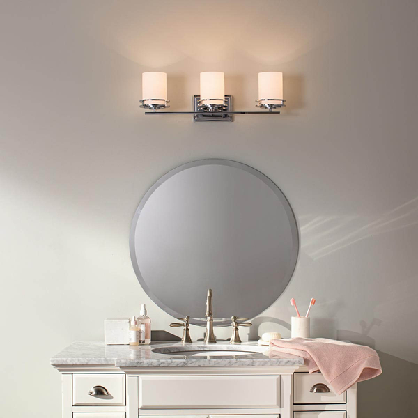 Potrójny kinkiet ścienny Hendrik KL-HENDRIK3-BATH IP44 chrom biały