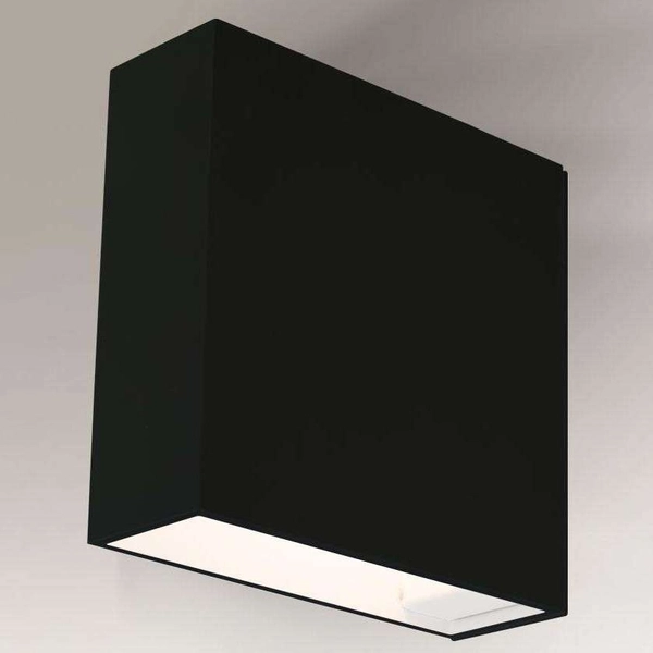 Kinkiet LAMPA ścienna KIDA 4429 Shilo przyścienna OPRAWA prostokątna czarna