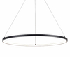 Wisząca lampa ring Horik PEN89424-60BK Zumaline LED 32W 3000-6000K czarna OUTLET