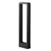 Ogrodowa lampa stojąca BRIDGE-GLB600WW prostokątna LED 7W 3000K IP65 czarna
