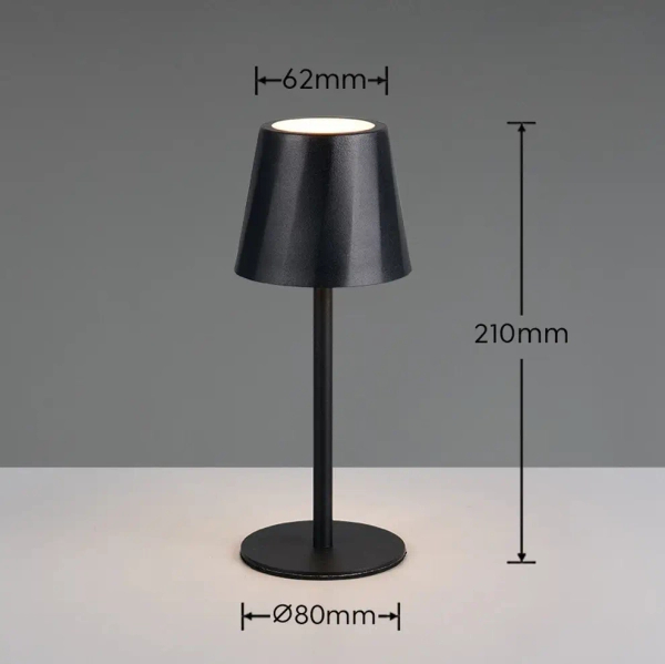Stołowa lampa bezprzewodowa DIAZ R55961132 LED 1,6W 2700-6500K IP44 czarny