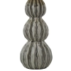 Nocna lampka tkaninowa Lorelai LOR4239 tuba do sypialni szary