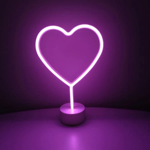 Stołowa lampka serce HEART R55210101 LED 1,8W biały