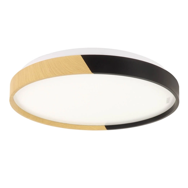 Plafon natynkowy Farna 04156 Ideus LED 24W do łazienki czarny dębowy