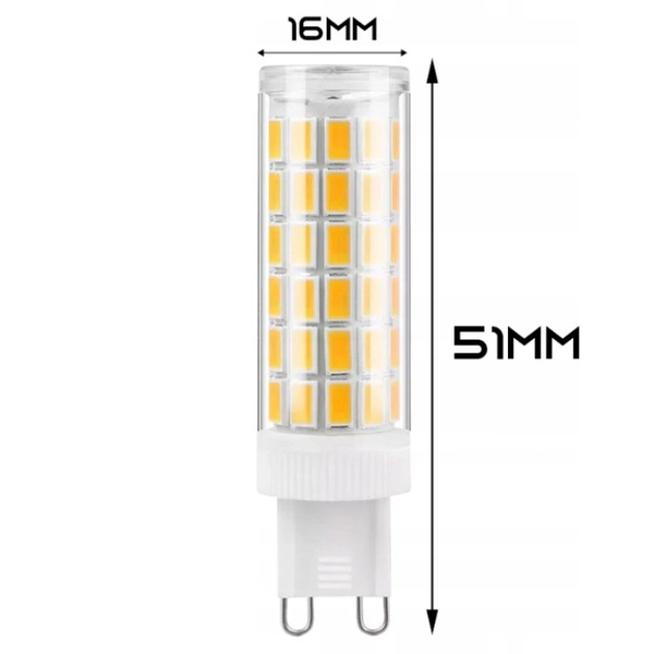Żarówka ledowa CGG9-5W-NW Copel G9 5W 4000K biała neutralna 450lm
