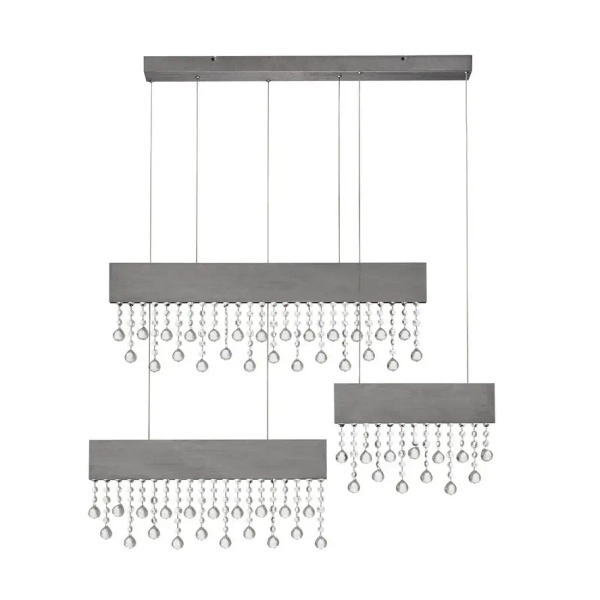 Potrójna lampa wisząca OLEVIRA LE45149 LED 84W 3500K ściemnialna szara