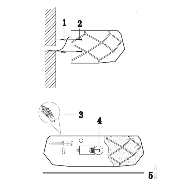 Półokrągła lampa ścienna Reus LP-8069/1W GD Light Prestige złota