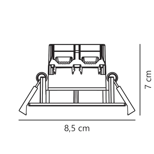 Sufitowa lampa wpust DORADO 2015650101 LED 4,7W 2200-6500K IP65 biały