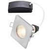 Kwadratowe oczko Speculo 80245 metalowe do łazienki IP65 chrom