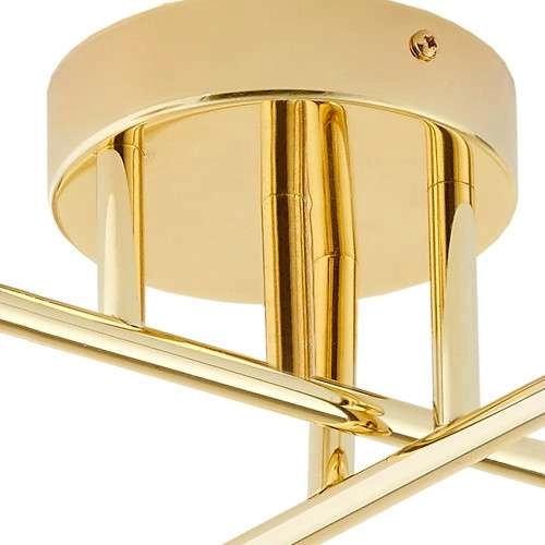 Plafon LAMPA sufitowa ASTRA 10771405 Kaspa szklana OPRAWA pręty molekuły na wysięgnikach sticks złote białe