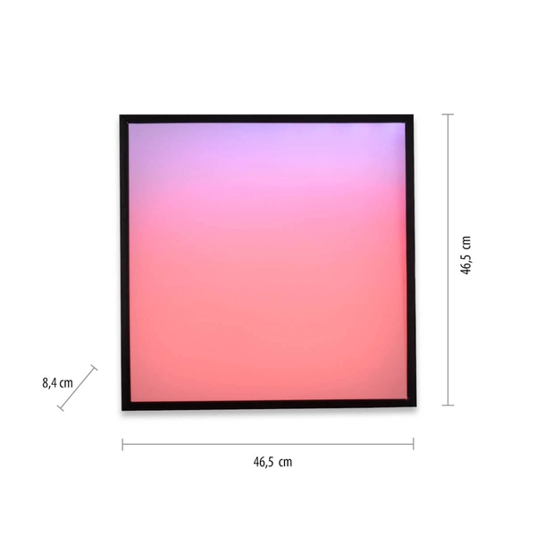 Plafon sufitowy Mario 14110-18 LED 25W 2700-5000K+RGB na pilot czarny