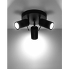 Regulowana lampa sufitowa SL.1016 czarne reflektorki do holu