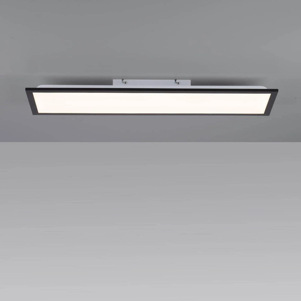 Sypialniana lampa sufitowa Flat LED 14W prostokąt czarny