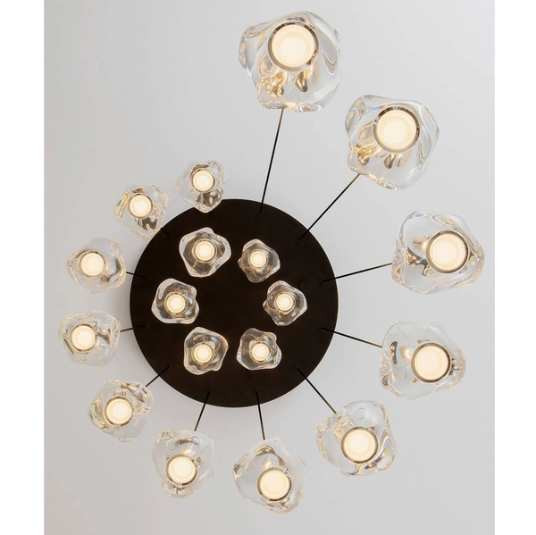 Wisząca lampa do salonu CHEPEN LE44427 LED 87W 3000K czarna chrom