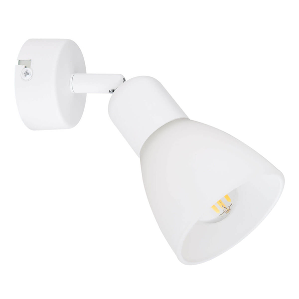 Metalowy kinkiet ścienny Malta LP-877/1W WH Light Prestige regulowany biały