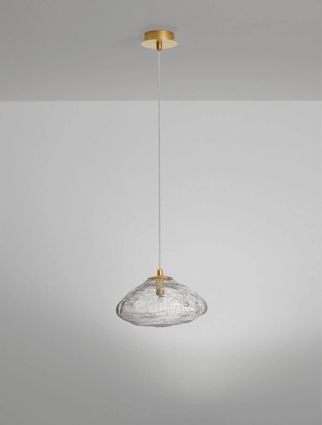 Lampa wisząca icy NAYARIT LE42899 Luces Exclusivas nad wyspę kryształ złota