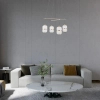 Lampa wisząca szklana Alani PND-34375-4-HBR LED 96W 3000K do jadalni złoty