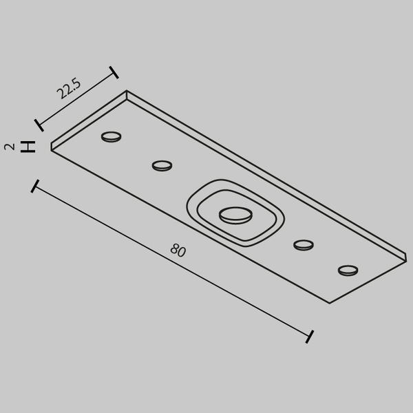 Łącznik prosty do szynoprzewodu magnetycznego Exility TRA034C-21W biały
