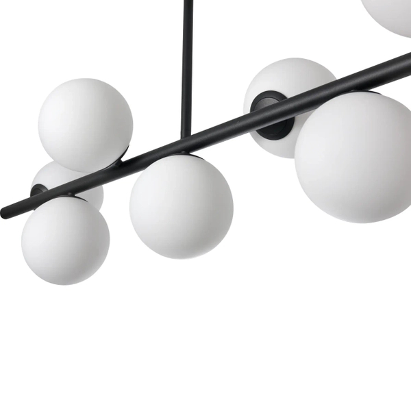 Molekułowa lampa sufitowa Bolti PLC0104-BK Yaskr szklane kule biała czarna