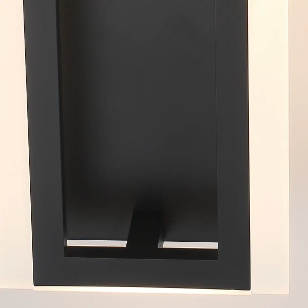 Ścienny kinkiet prostokątny Inizio QN-INIZIO-1W-BK LED 20W 3000K czarny