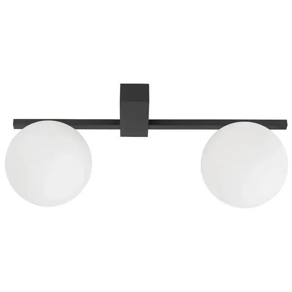 Nasufitowa lampa Pik 10300 loftowa do salonu czarna biała