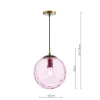 Lampa okrągła wisząca Ripple SP70-RIP8803 do salonu kula różowa brąz