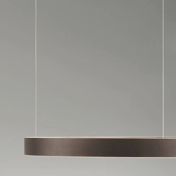 Salonowa lampa wisząca BARI LE44318 LED 60W 3000K pierścień brązowy