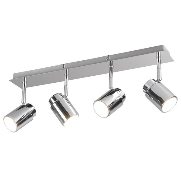 Lampa sufitowa tuby BRISA DL406880400 IP44 z regulacją srebrny