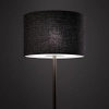 Podłogowa lampa do salonu AMARELA 11663 z tkaniny brązowa