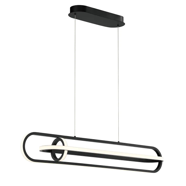 Lampa wisząca nad stół Demark QN-DEMARK-LP-BK LED 58W 3000K owalna czarny