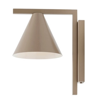 Stożkowy kinkiet na ścianę FORM 1108C17 Aldex do czytania beżowy