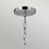 Wisząca lampa z łańcuchem LORAS QN-LORAS6 szklana przezroczysta chrom