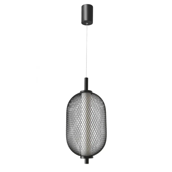 Industrialna lampa wisząca Puma 31-35349 LED 10W 3000K owalna czarny