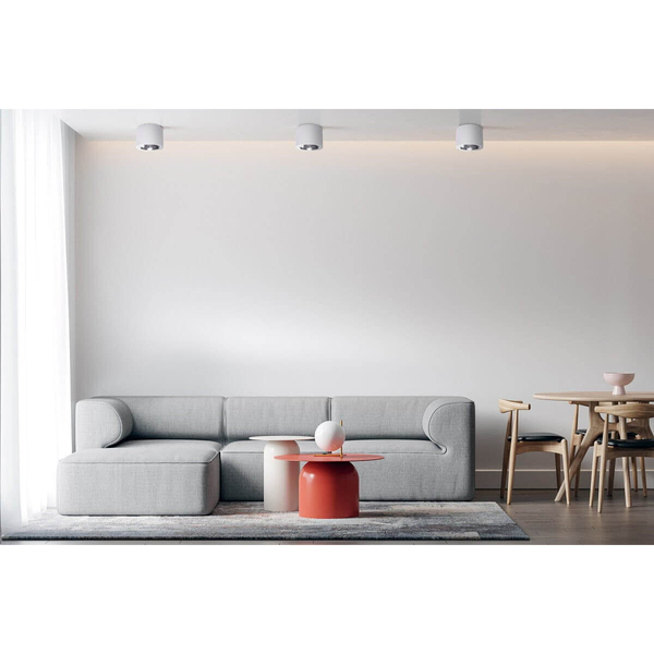 Spot lampa sufitowa CAMINO LP-1101/1SM WH Light Prestige plafoniera oprawa downlight tuba biała