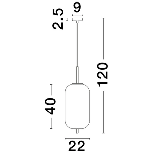 Lampa wisząca Pilar LE43662 do holu przydymiona złota