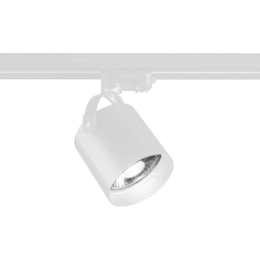 Reflektorowa LAMPA sufitowa TENRI 7702 Shilo metalowa OPRAWA tuba do 3-fazowego systemu szynowego biała